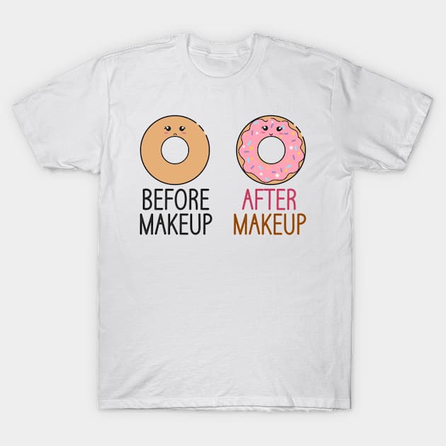 Beautician Donuts Makeup Artist Stylist T-Shirt by Tom´s TeeStore